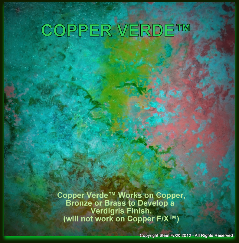 copper patina verdigris green